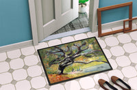 Oak Tree on the Bay with Sailboats Indoor or Outdoor Mat 24x36 JMK1132JMAT