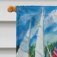 Eastern Shore Sailboats Flag Canvas House Size JMK1162CHF