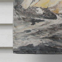 Boat Full Sailboats Flag Canvas House Size JMK1166CHF