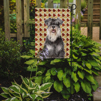 Fall Leaves Schnauzer Flag Garden Size KJ1206GF