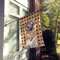 Fall Leaves Schnauzer Flag Canvas House Size KJ1207CHF