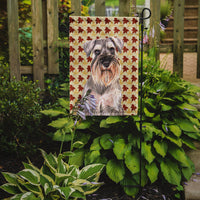Fall Leaves Schnauzer Flag Garden Size KJ1207GF