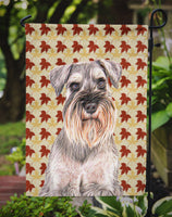 Fall Leaves Schnauzer Flag Garden Size KJ1207GF