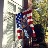 USA American Flag with French Bulldog Flag Canvas House Size