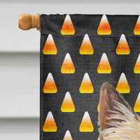 Cairn Terrier Candy Corn Halloween Portrait Flag Canvas House Size