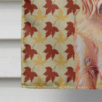 Brussels Griffon Fall Leaves Portrait Flag Canvas House Size
