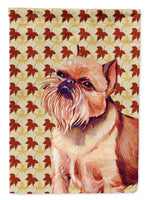 Brussels Griffon Fall Leaves Portrait Flag Canvas House Size