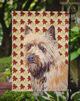 Cairn Terrier Fall Leaves Portrait Flag Garden Size