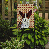 Corgi Fall Leaves Portrait Flag Garden Size