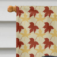 Brussels Griffon Fall Leaves Portrait Flag Canvas House Size
