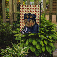 Brussels Griffon Fall Leaves Portrait Flag Garden Size