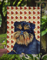 Brussels Griffon Fall Leaves Portrait Flag Garden Size