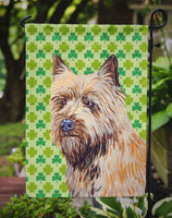 Cairn Terrier St. Patrick's Day Shamrock Portrait Flag Garden Size