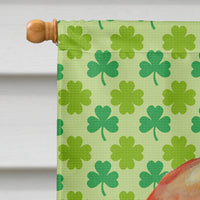 Basset Hound St. Patrick's Day Shamrock Portrait Flag Canvas House Size
