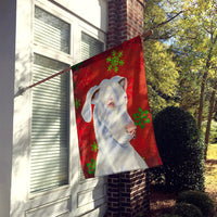 Great Dane Red Green Snowflakes Christmas Flag Canvas House Size