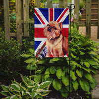 Brussels Griffon with English Union Jack British Flag Flag Garden Size LH9466GF