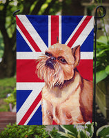 Brussels Griffon with English Union Jack British Flag Flag Garden Size LH9466GF