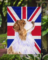 Australian Shepherd with English Union Jack British Flag Flag Garden Size