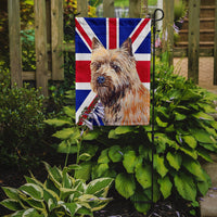 Cairn Terrier with English Union Jack British Flag Flag Garden Size LH9472GF