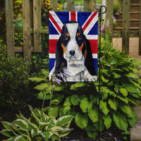 Basset Hound with English Union Jack British Flag Flag Garden Size