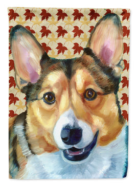 Corgi Fall Leaves Flag Garden Size LH9560GF