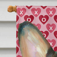 Corgi Hearts Love and Valentine's Day Flag Canvas House Size LH9567CHF