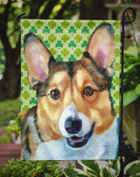Corgi St. Patrick's Day Shamrock Flag Garden Size LH9574GF