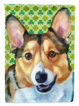 Corgi St. Patrick's Day Shamrock Flag Garden Size LH9574GF