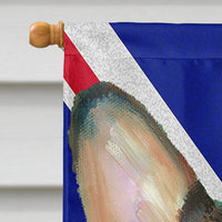 Corgi with English Union Jack British Flag Flag Canvas House Size LH9602CHF