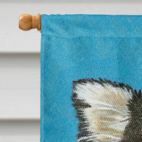 Chihuahua Blue Portrait Flag Canvas House Size MH1029CHF
