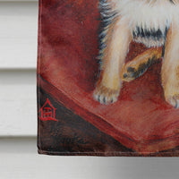 Chihuahua Long Hair Flag Canvas House Size MH1035CHF