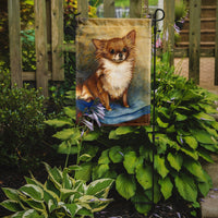 Chihuahua Long Hair Brown Flag Garden Size MH1036GF