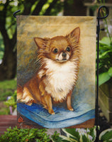 Chihuahua Long Hair Brown Flag Garden Size MH1036GF