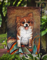 Cecilia Chihuahua Long Hair  Flag Garden Size MH1039GF