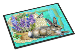 Springtime Easter Rabbit Indoor or Outdoor Mat 24x36 PJC1068JMAT