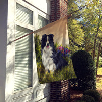 Border Collie Simplicity Flag Canvas House Size PPP3031CHF