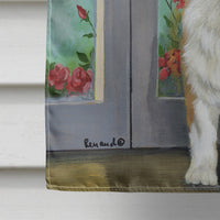 Corgi Suncatcher Flag Canvas House Size PPP3076CHF
