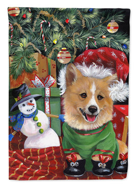 Corgi Under my Christmas Tree Flag Garden Size PPP3078GF