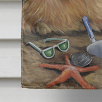 Pomeranian Beach Flag Canvas House Size PPP3145CHF
