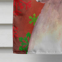 Cooper Red Snowflakes Boxer Flag Canvas House Size RDR3004CHF