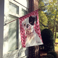 Cooper Love and Hearts Boxer Flag Canvas House Size RDR3006CHF