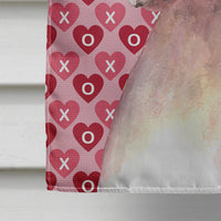 Cooper Love and Hearts Boxer Flag Canvas House Size RDR3006CHF