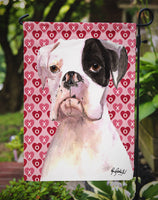 Cooper Love and Hearts Boxer Flag Garden Size RDR3006GF