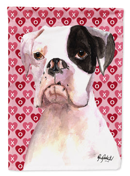 Cooper Love and Hearts Boxer Flag Garden Size RDR3006GF