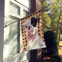 Cooper Fall Leaves Boxer Flag Canvas House Size RDR3007CHF