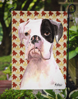 Cooper Fall Leaves Boxer Flag Garden Size RDR3007GF