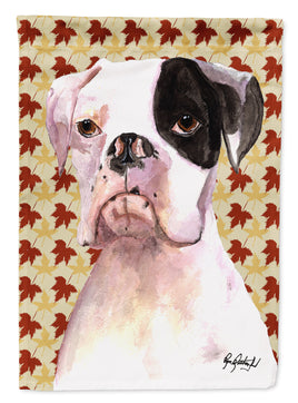 Cooper Fall Leaves Boxer Flag Garden Size RDR3007GF