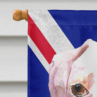 Boxer Cooper with English Union Jack British Flag Flag Canvas House Size RDR3030CHF