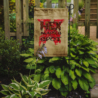 Hex marks the spot Halloween Flag Garden Size