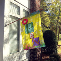 Artsy OPEN Flag Canvas House Size SB3096CHF